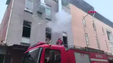 İnegöl'deki Mobilya Atölyesinde Yangın!