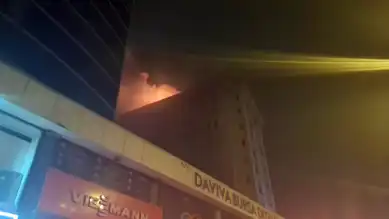 Bursa'da İş Hanı Yangını