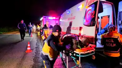Bursa'da Korkunç Kafa Kafaya Çarpışma!