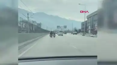 Bursa'da Yarışan Araçlar Kazaya Karıştı
