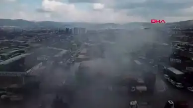 Bursa'da Otomotiv Yağı Bayisi Yandı!