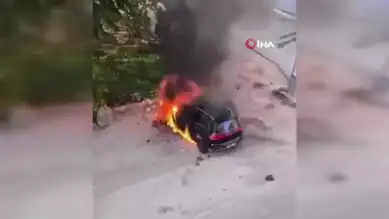 Elektrikli Lüks SUV Alev Aldı!