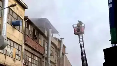 İnegöl'deki Mobilya Fabrikasında Yangın!