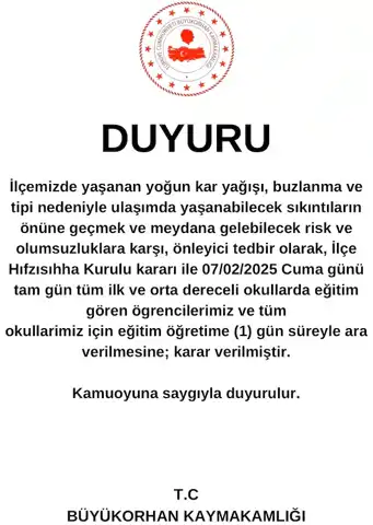 Bursa'da Kar Yağışı: Büyükorhan ve Orhaneli'de Okullar Kapandı!