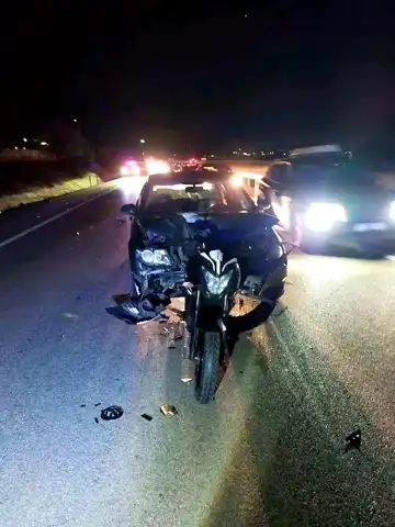 Bursa'da Motosiklet Kazası: 2 Yaralı