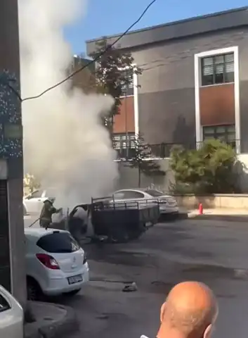 Seyir Halindeki Araçta Yangın!Bursa'da Dramatik Anlar